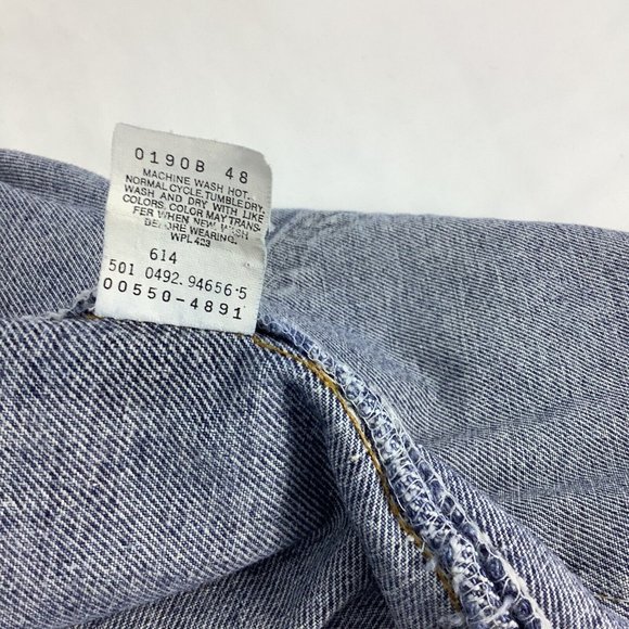 LEVI'S 550 Relaxed Fit Jeans Size 42 X 30 00550-0040 USA Made Vintage 1992 - Picture 4 of 8